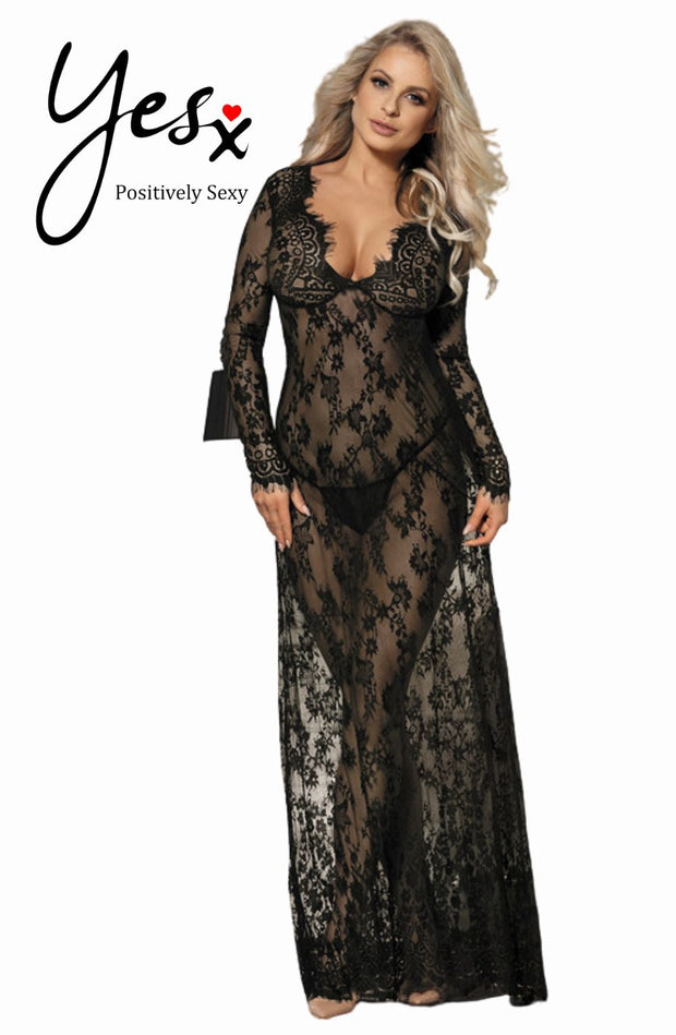 YesX YX826 Long Gown & Thong