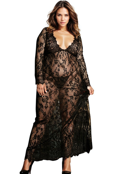 YesX YX826Q Long Gown & Thong