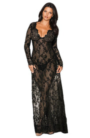 YesX YX826 Long Gown & Thong