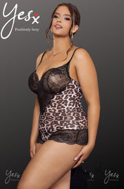 YesX YX854 Leopard Bodysuit