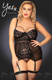 YesX YX955Q Black Chemise