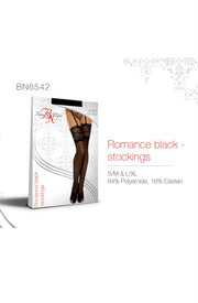 Romance Stockings Black