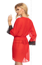 Oriana Dressing Gown Red